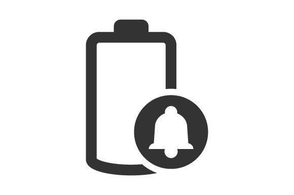 Battery Notification Icon: Graphics and Icons for Modern Design