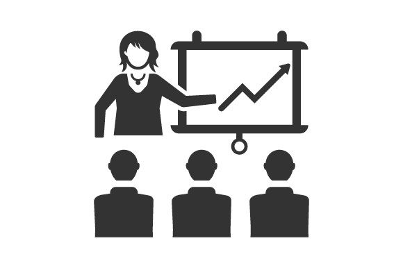 Business Graphical Presentation Icon