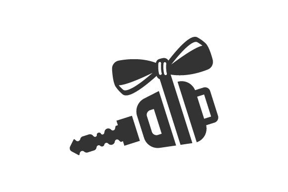Car Key Gift Icon: Graphics and Icons for Branding