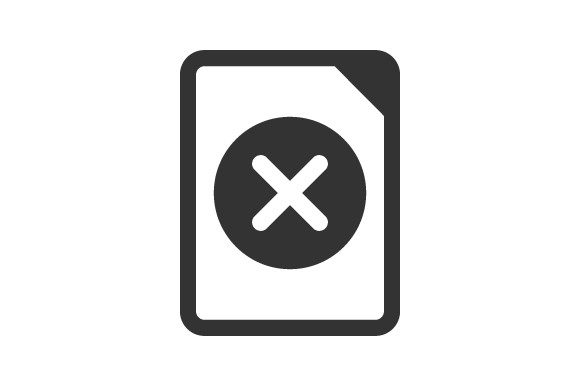Delete Document File Icon: Graphics & Icons for Digital Sellers