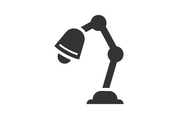 Desk Lamp Icon: Graphics and Icons for Digital Sellers