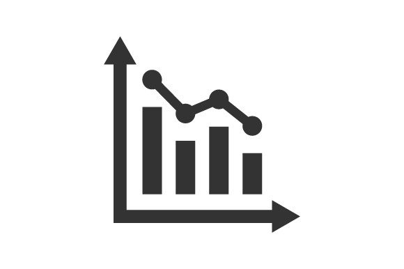 Downward Report Icon Graphics and Icons
