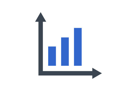 Financial Progress Report Icon Graphics