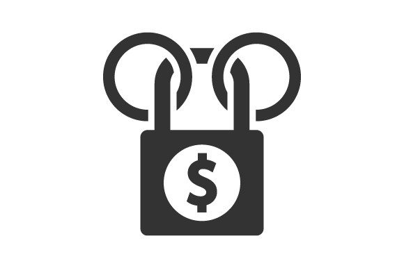 Financial Security Icon: Graphics and Icons for Digital Sellers
