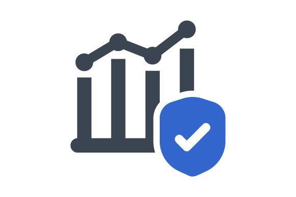 Graph Protection Icon: Graphics and Icons for Digital Sellers