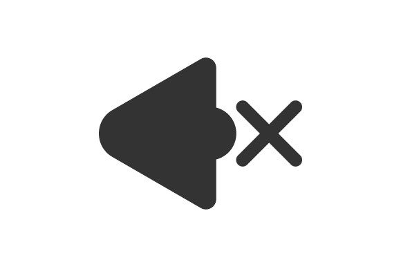 Mute Off Icon: Graphics and Icons for Editorial Design